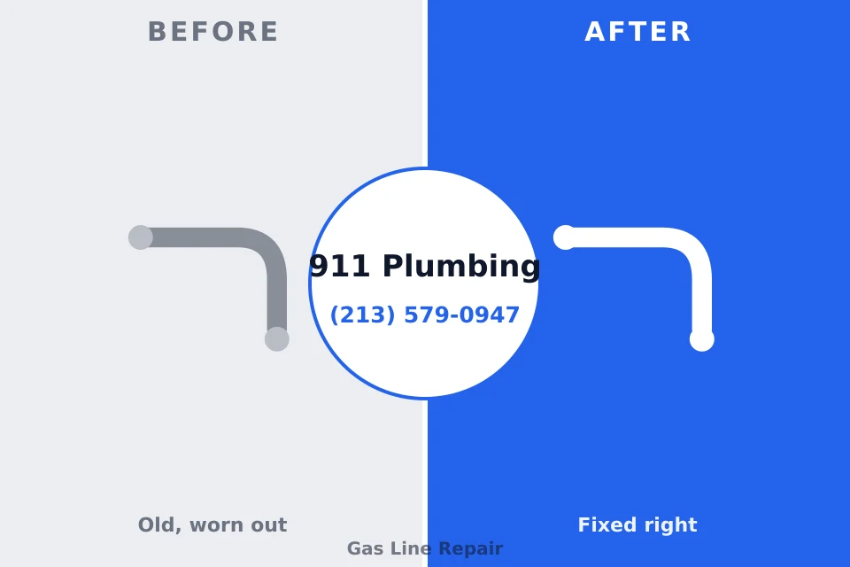 Before and after: plumbing repair Mason City, IL